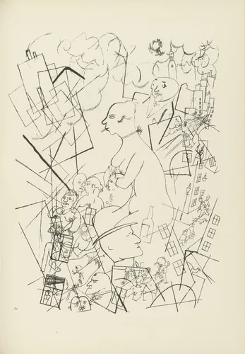 Eva (plate, folio 63) from Ecce Homo by George Grosz, illustrated book, 1922