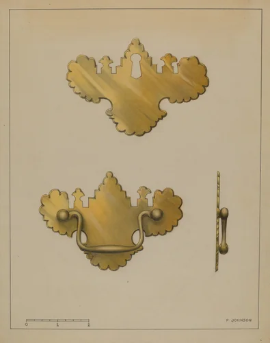 Drawer Pull by Philip Johnson, index of american design, 1936