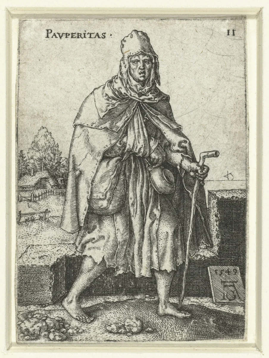 Armoede by Unknown, print, 1549