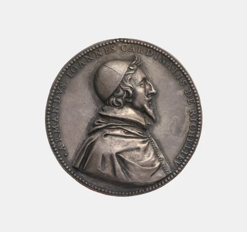 Armand Jean du Plessis 1585-1642, Cardinal de Richelieu 1622-42 by Jean Varin, metalwork, 1630