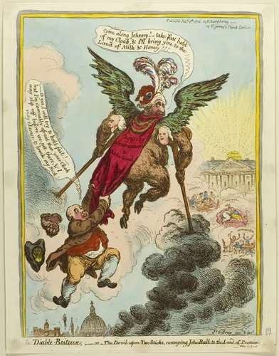 Le Diable-Boiteux by James Gillray, print, 1806