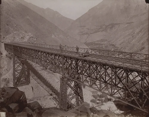 Railroad Bridge, Peru by Unidentified Photographer, photograph, 1880