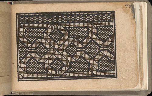 Schön newes Modelbuch (Page 77r) by Sigismundus Latomus, book, 1608