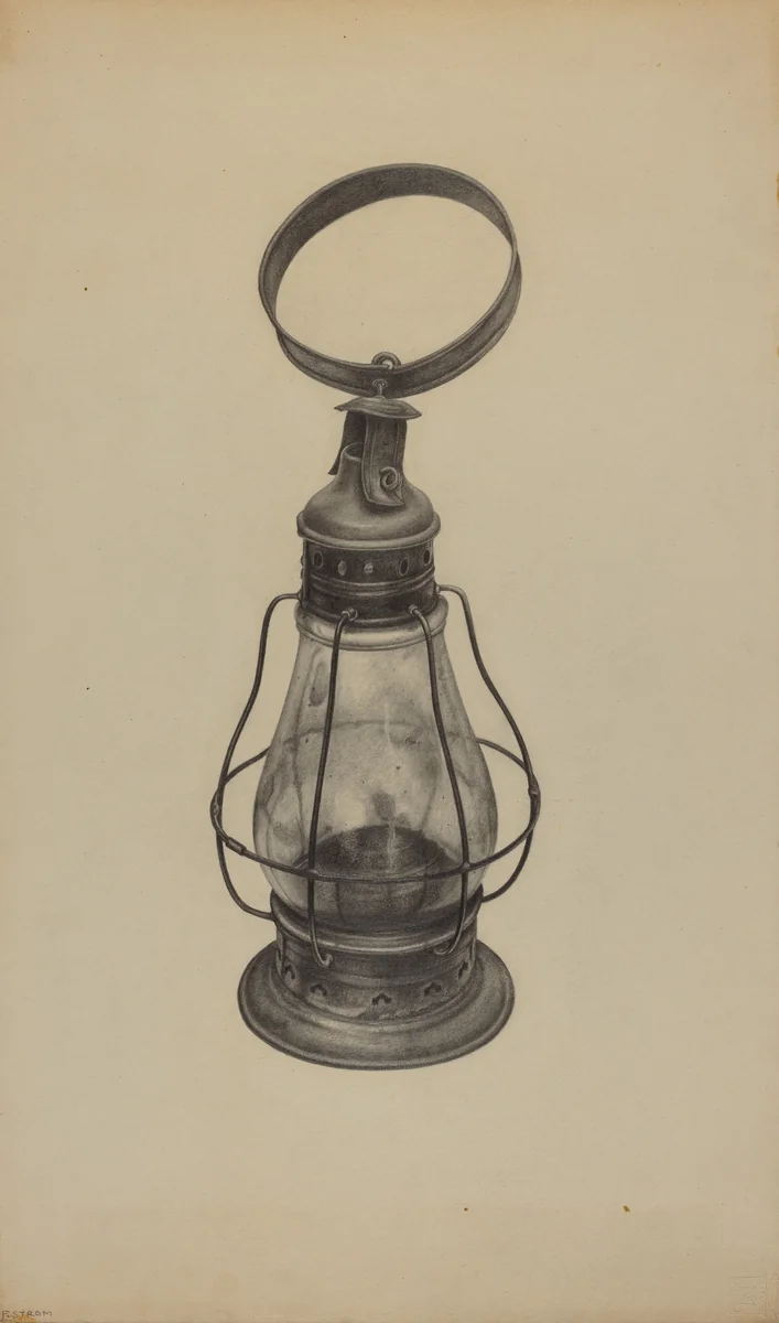 Hand Lantern by Florence Strom, index of american design, 1938
