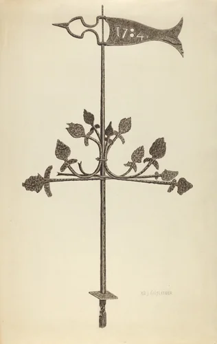 Weather Vane by E.J. Gilsleider, index of american design, 1935-1942