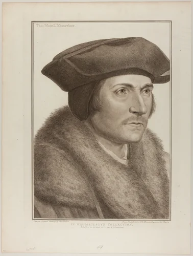 Sir Thomas More, Lord Chancellor by Francesco Bartolozzi, print, 1793