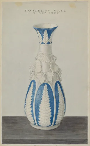 Vase by Cleo Lovett, index of american design, 1938