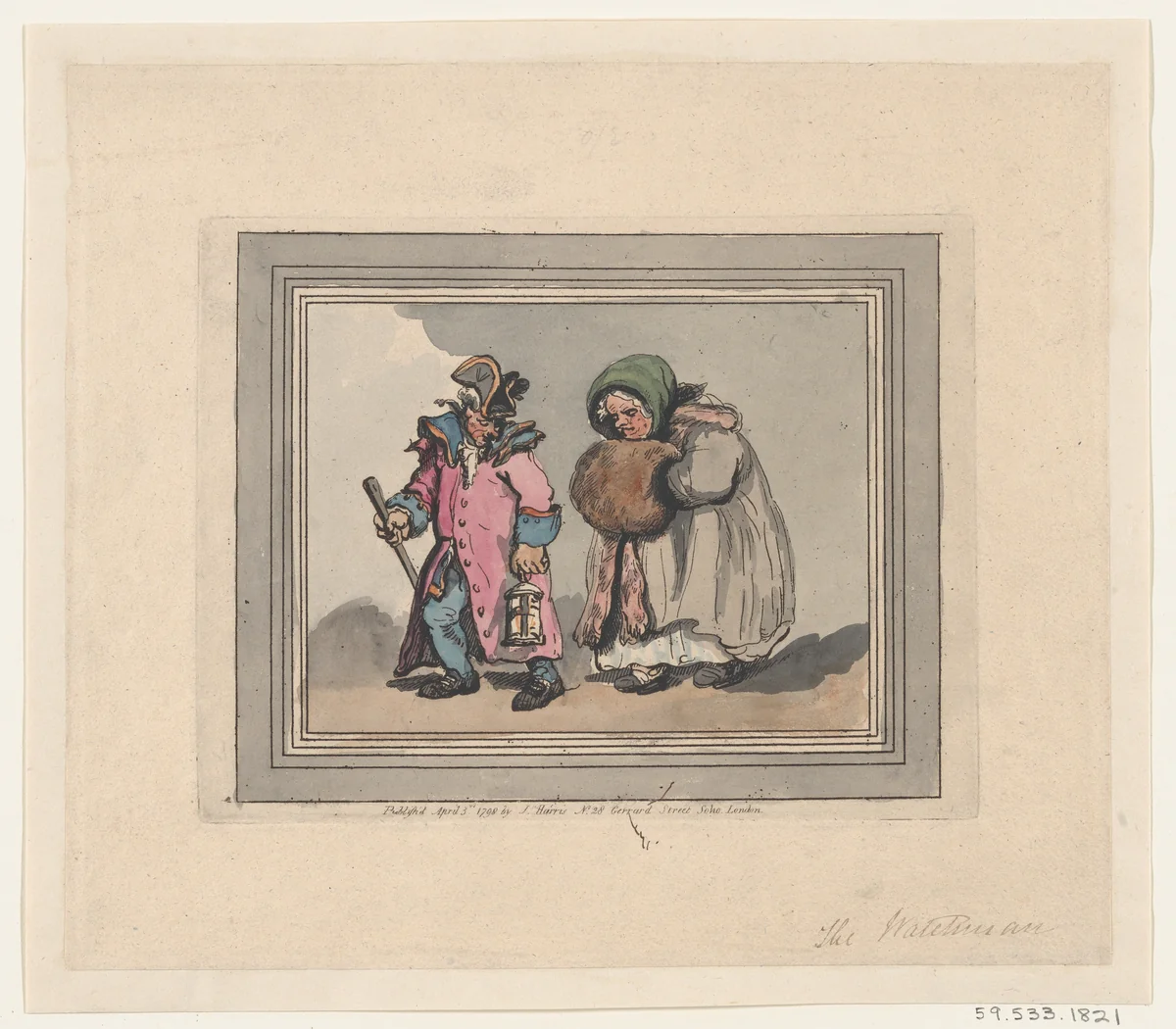 A Return from a Visit by Thomas Rowlandson, print, 1798