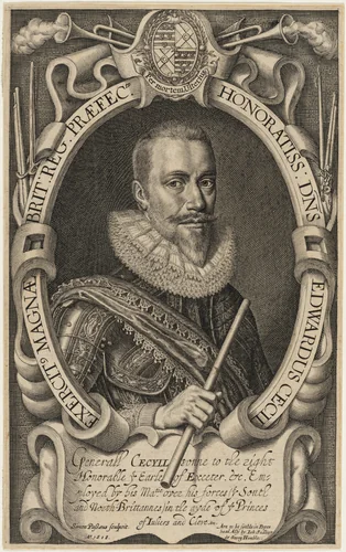 Edward Cecil, Viscount Wimbledon by Simon van de Passe, print, 1617