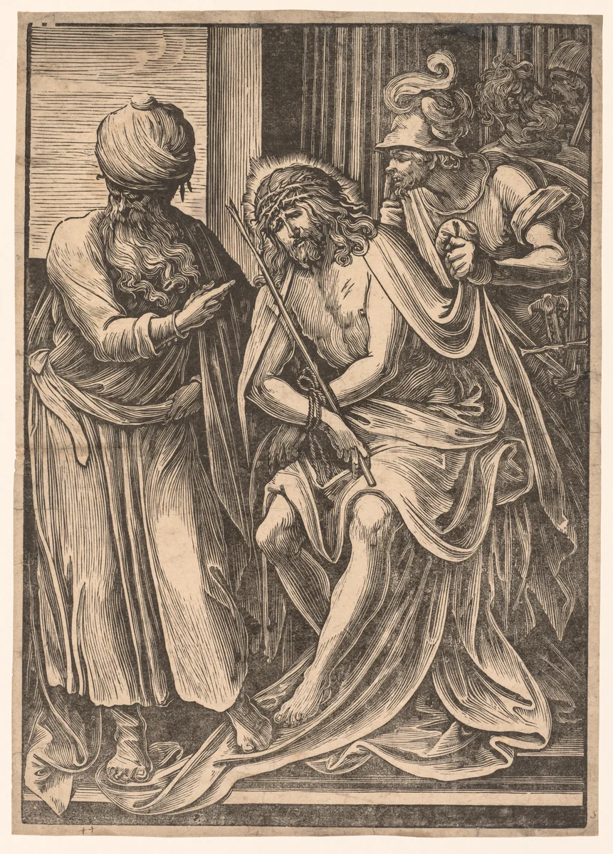 Ecce Homo by Giuseppe Scolari, print, 1575-1625