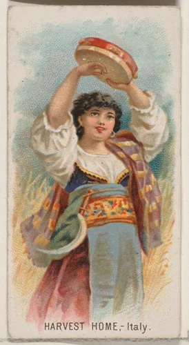 Harvest Home, Italy, from the Holidays series (N80) for Duke brand cigarettes by W. Duke, Sons & Co., print, 1890