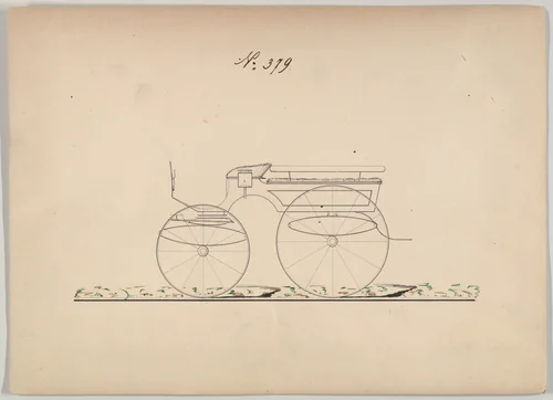 Wagonette #379 by Brewster & Co., drawing, 1850-1870