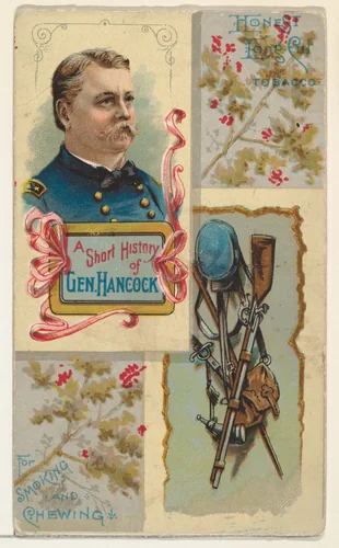 A Short History: General Winfield S. Hancock, from the Histories of Generals series (N114) issued by W. Duke, Sons & Co. to promote Honest Long Cut Smoking and Chewing Tobacco by W. Duke, Sons & Co., print, 1888