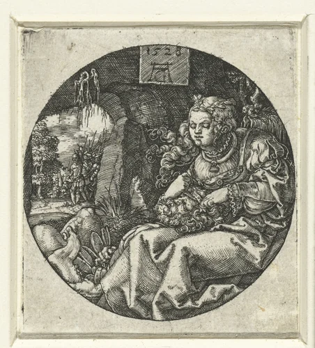 Simson en Delila by Unknown, print, 1528