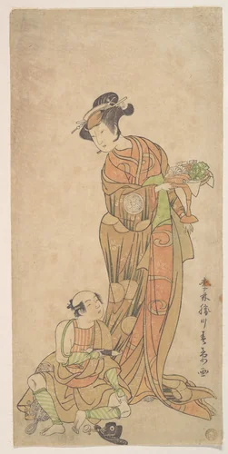 The Second Yamashita Kinsaku in the Role of Shigenoi by Katsukawa Shunshô (勝川春章), print, 1772