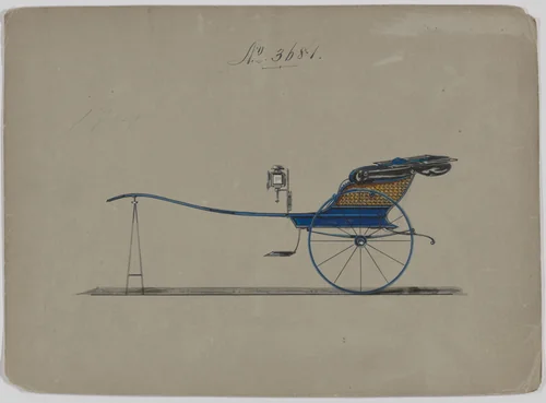 Gig #3681 by Brewster & Co., drawing, 1881