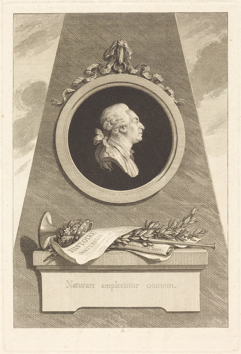 Comte de Buffon by Augustin de Saint-Aubin, print, 1798