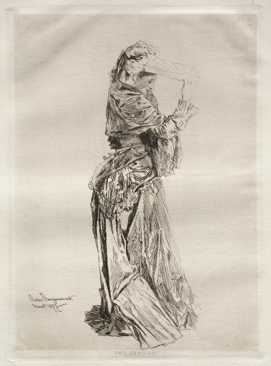 A Genoise by Jules Jacquemart, print, 1877