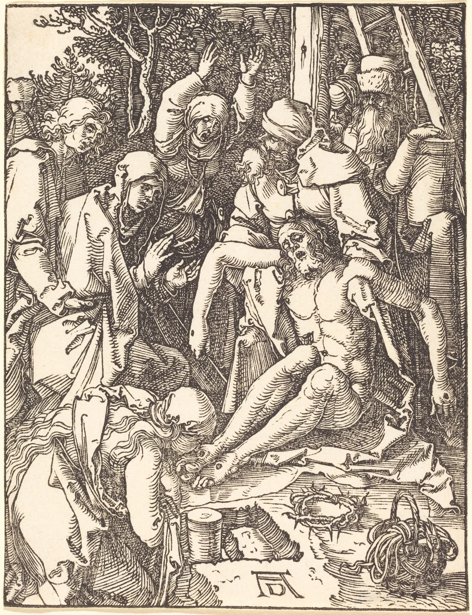 The Lamentation by Albrecht Dürer, print, 1509-1510