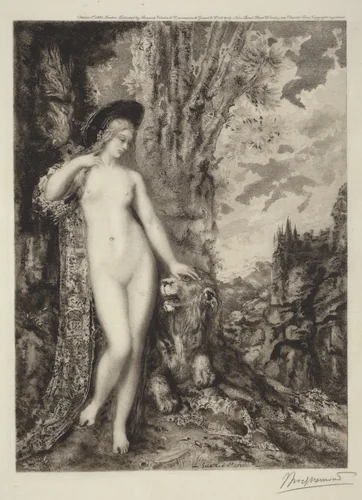 The Amorous Lion [Le lion amoureux] by Félix Bracquemond
Gustave Moreau
Boussod et Valadon, print, 1886