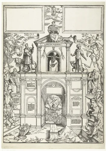 De trap des levens by Unknown, print, 1545-1553