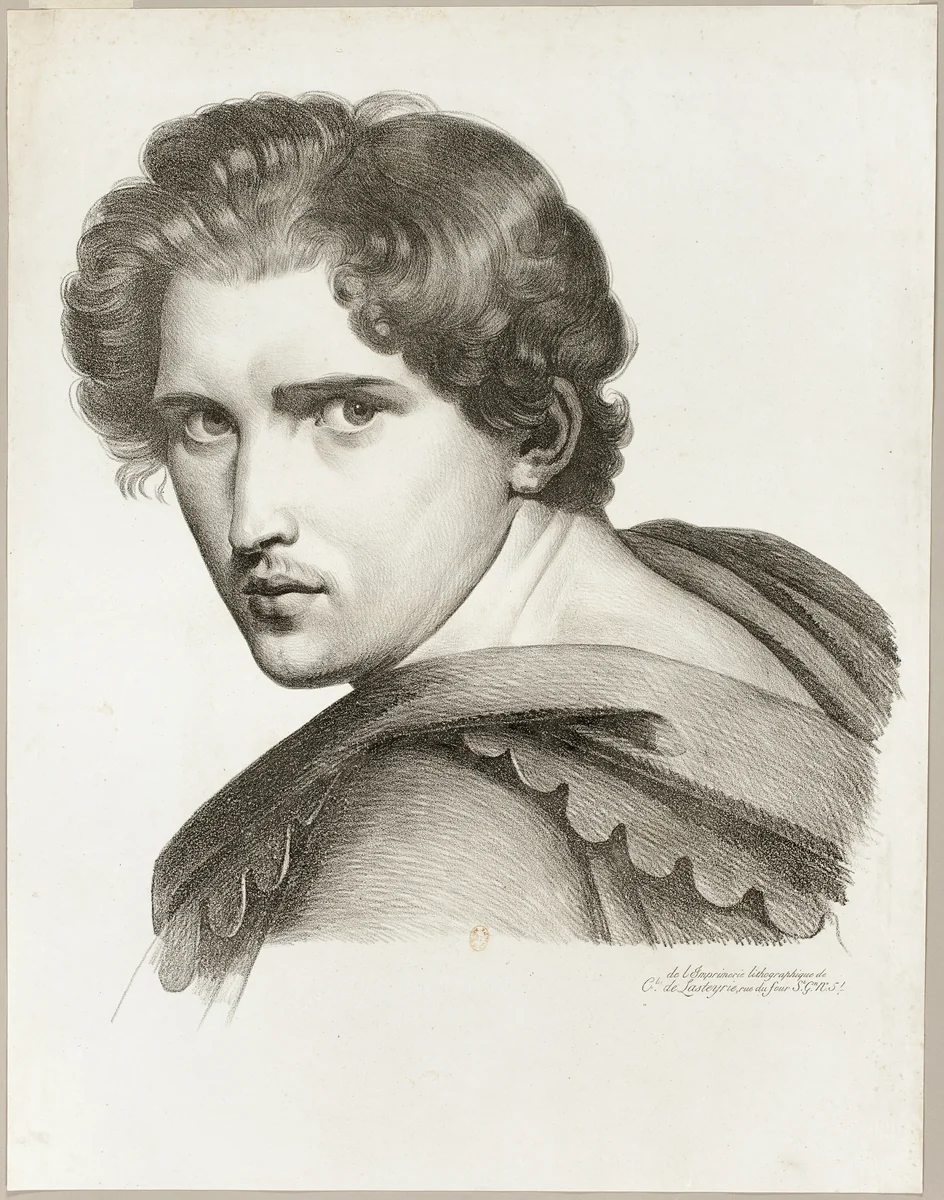 Expressive Head by Artist Unknown, print, 1816-1818