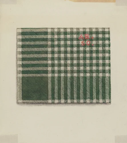 Shaker Kerchief by Ingrid Selmer-Larsen, index of american design, 1935-1942
