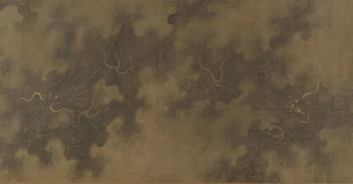 Nine Dragons by Unidentified Artist, painting, 1600-1644