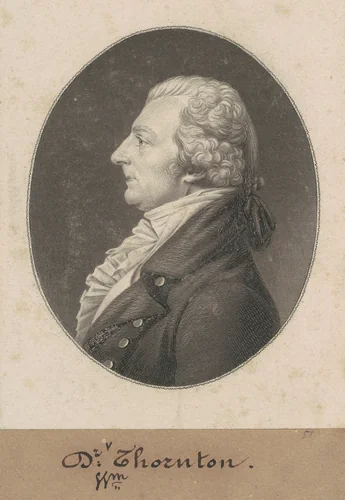 William Thornton by Charles B. J. Févret de Saint-Mémin, print, 1804