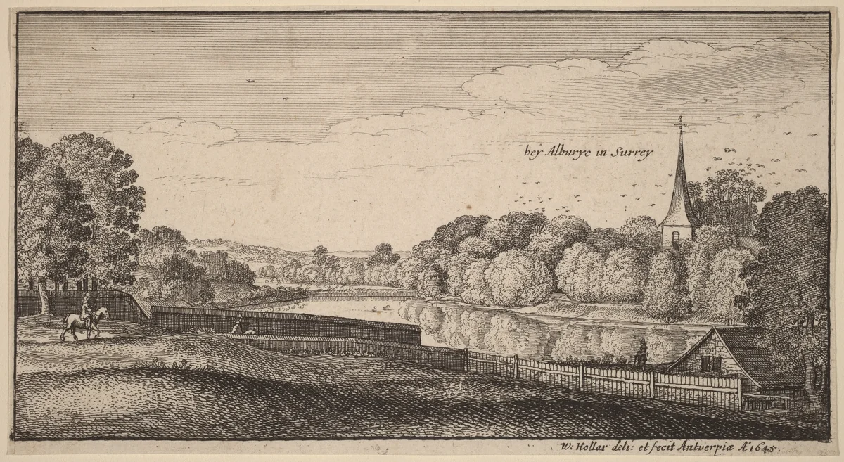 Near Albury by Wenceslaus Hollar, print, 1645