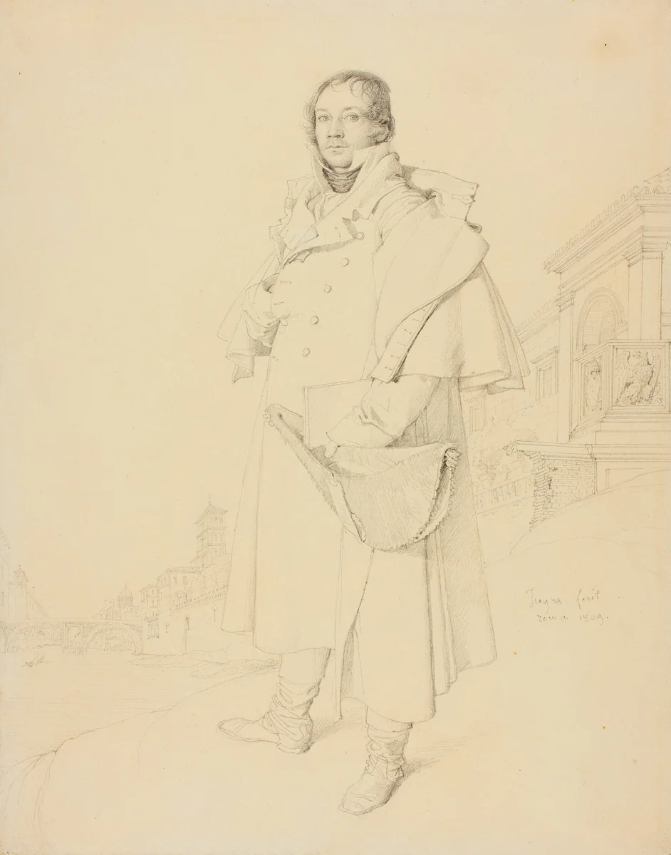 Charles François Mallet, Civil Engineer by Jean-Auguste-Dominique Ingres, drawing, 1809-1867