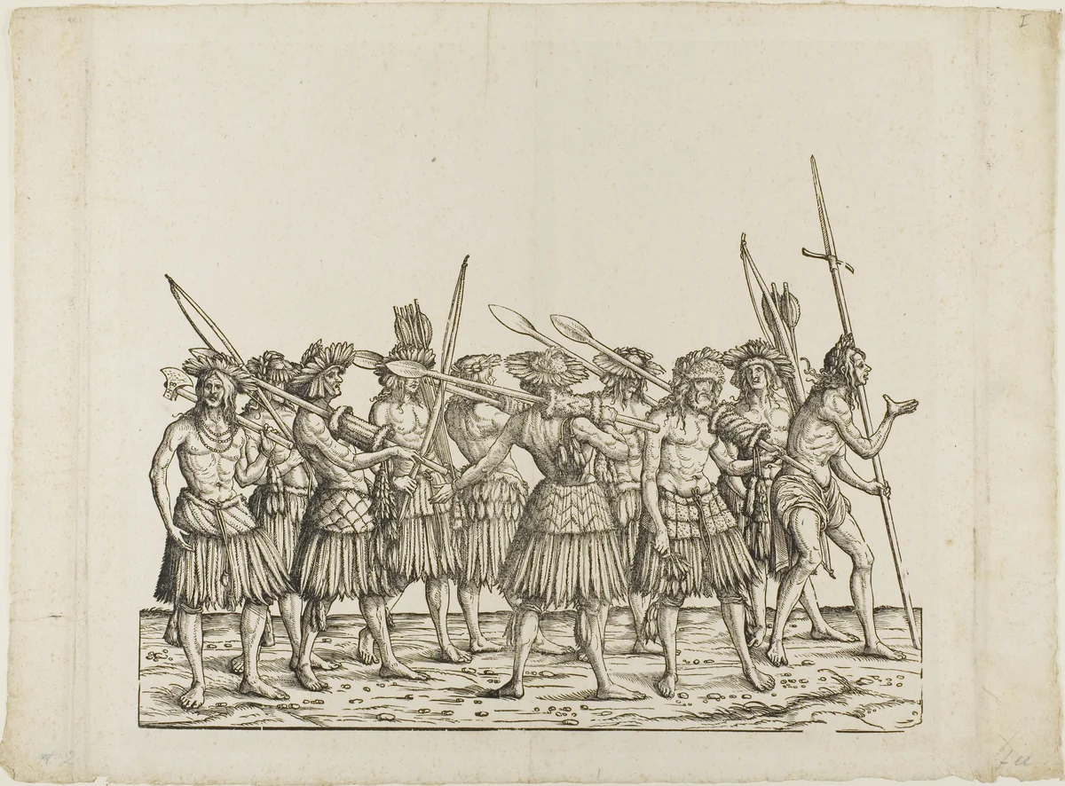 Savages by Hans Burgkmair, print, 1493-1531