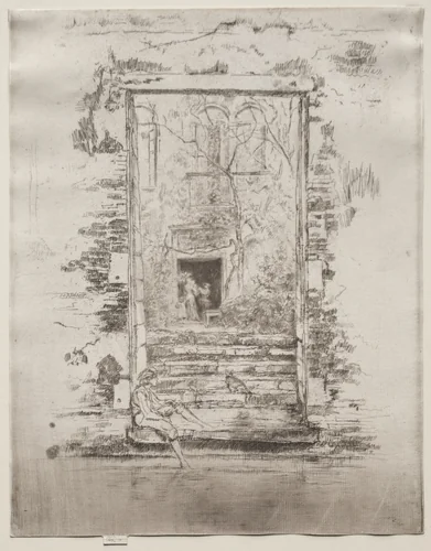 Garden by James McNeill Whistler, print, 1880