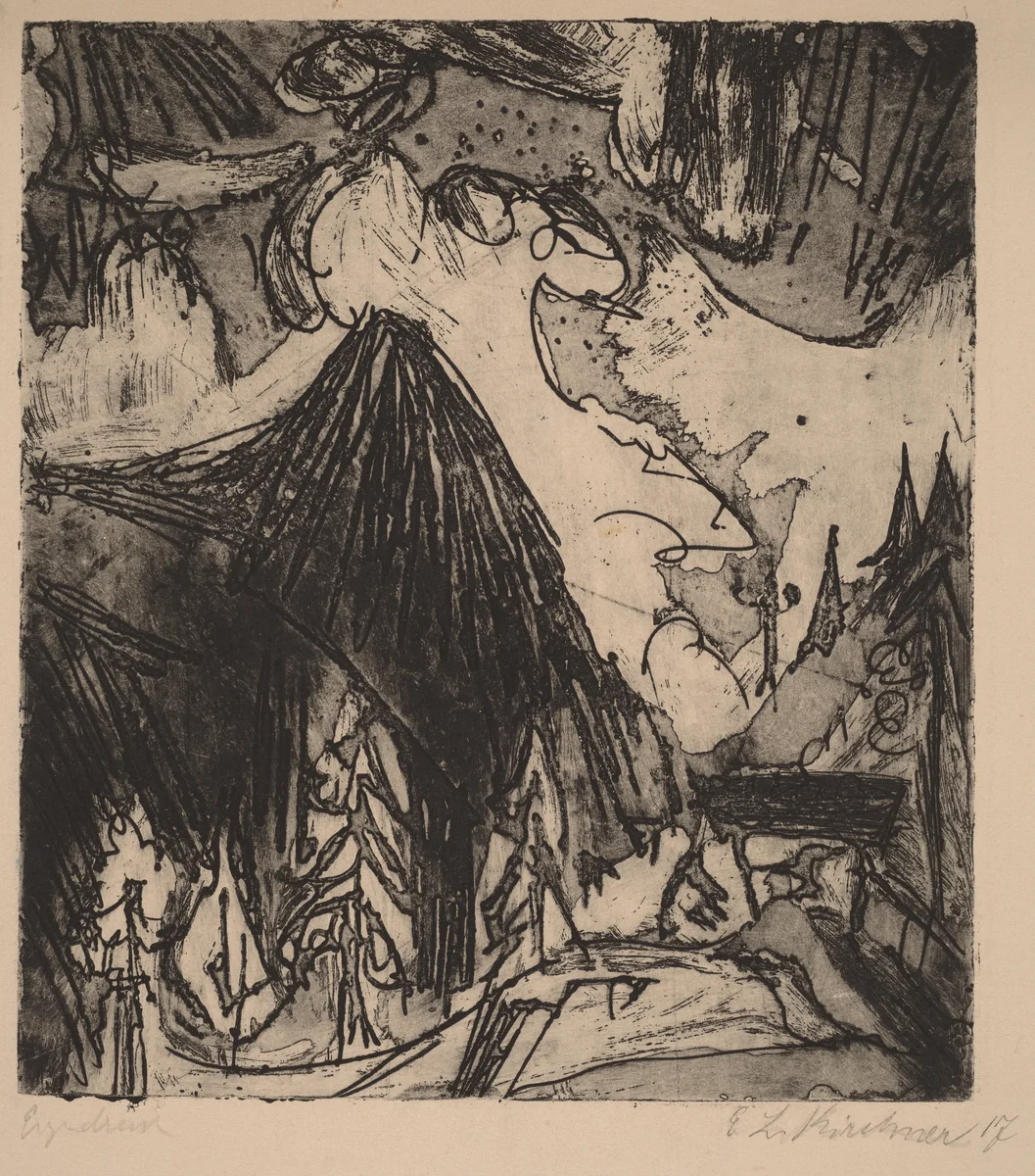 Seehorn by Ernst Ludwig Kirchner, print, 1919