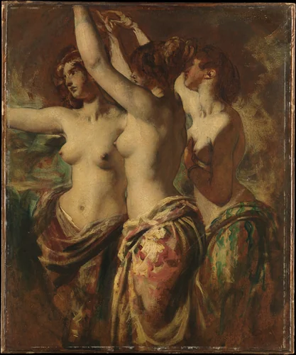 The Three Graces by William Etty, painting, 1807-1849