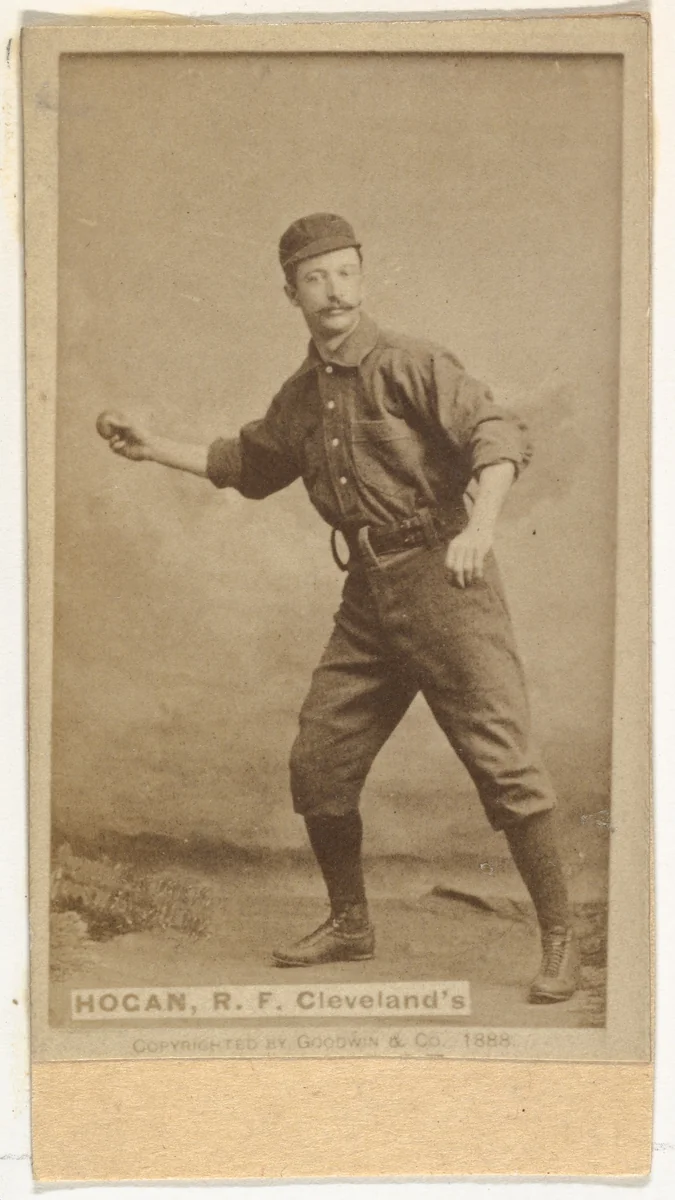 Mortimer Edward Hogan, Right Field, Cleveland, from the Old Judge series (N172) for Old Judge Cigarettes by Goodwin & Company, photograph, 1888