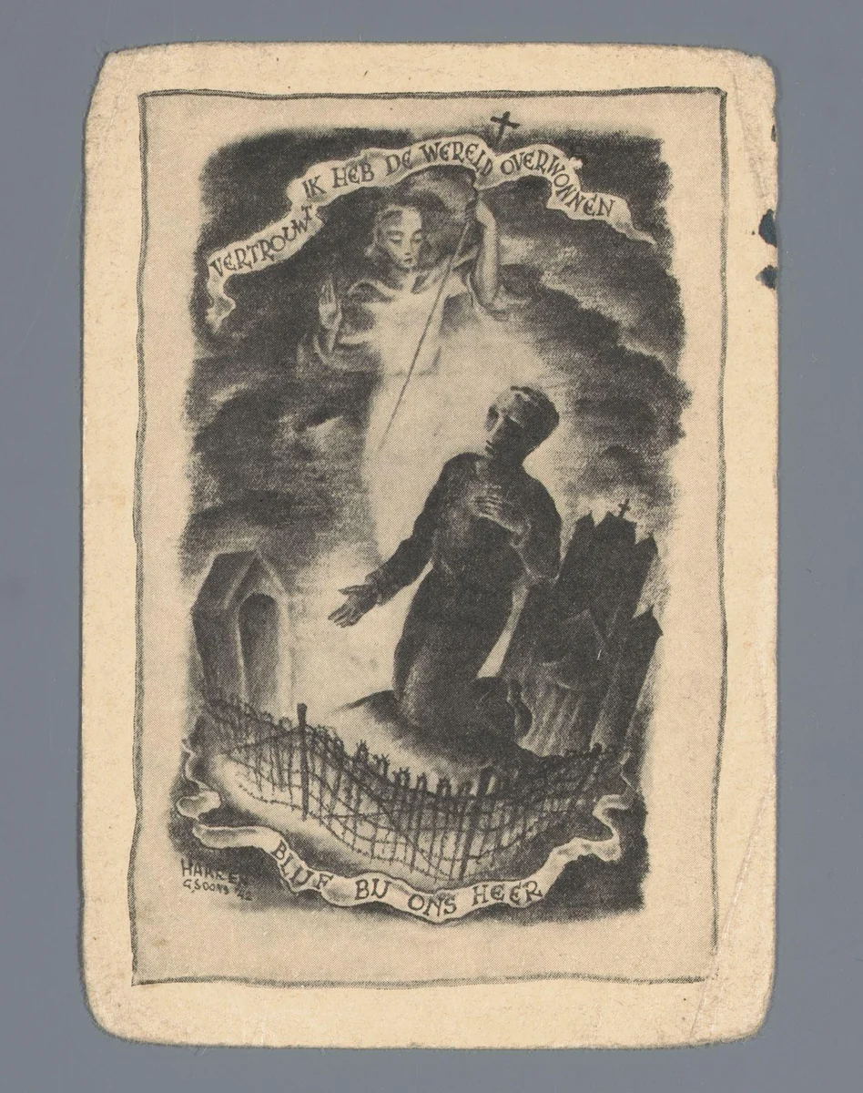 Bidprent by G. Soons, print, 1942