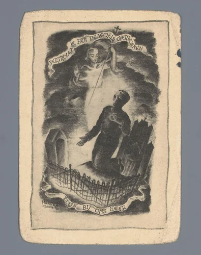 Bidprent by G. Soons, print, 1942