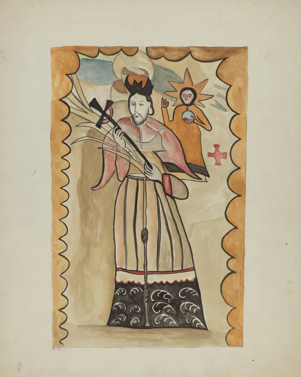 Retablo by E. Boyd, index of american design, 1935-1942