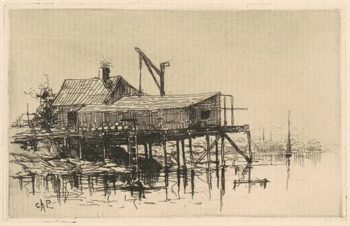Salt Shanties by Charles A. Platt, print, 1880