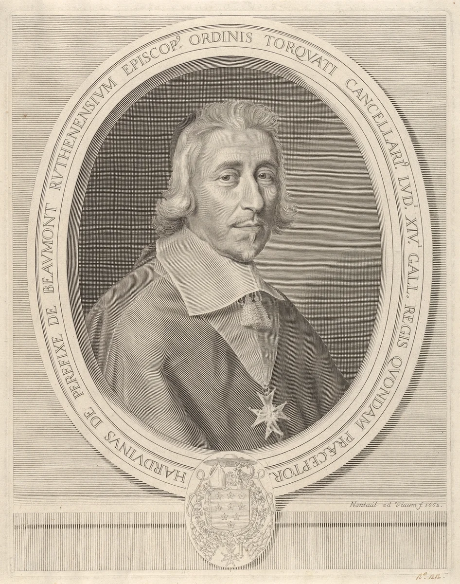 Hardouin de Beaumont de Péréfixe by Robert Nanteuil, print, 1662