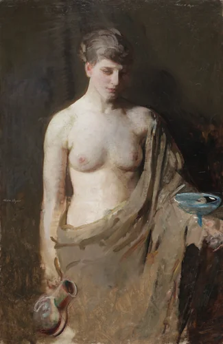 Hebe by Abbott Handerson Thayer, painting, 1885-1895