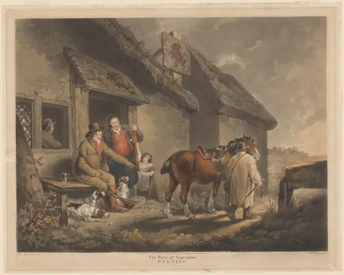 The First of September, Evening by William Ward; George Morland, print, 1796