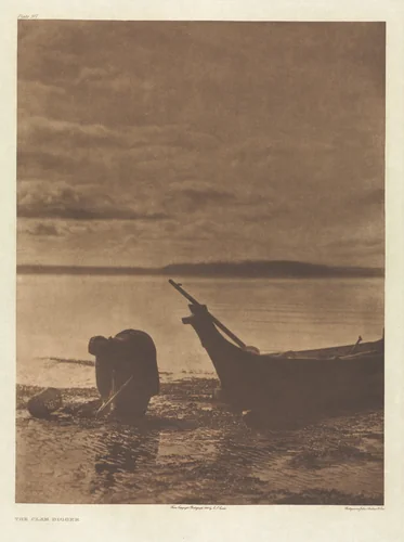 Portfolio IX, Plate 317: The Clam Digger by Edward Curtis, other, 1900
