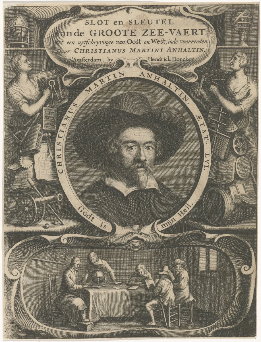 Portret van Christian Martin Anhaltin by Reinier van Persijn, print, 1659