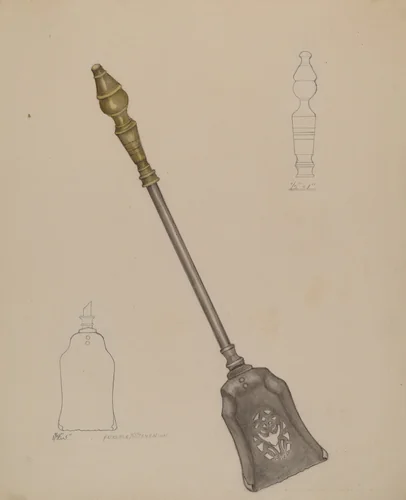 Fire Shovel by Marie Famularo, index of american design, 1937