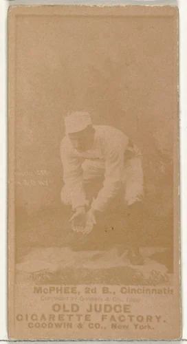 John Alexander "Bid" McPhee, 2nd Base, Cincinnati, from the Old Judge series (N172) for Old Judge Cigarettes by Goodwin & Company, photograph, 1888