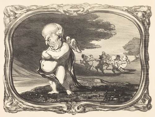 Grandeur et décadence d'O. Barrot by Honoré Daumier, print, 1851