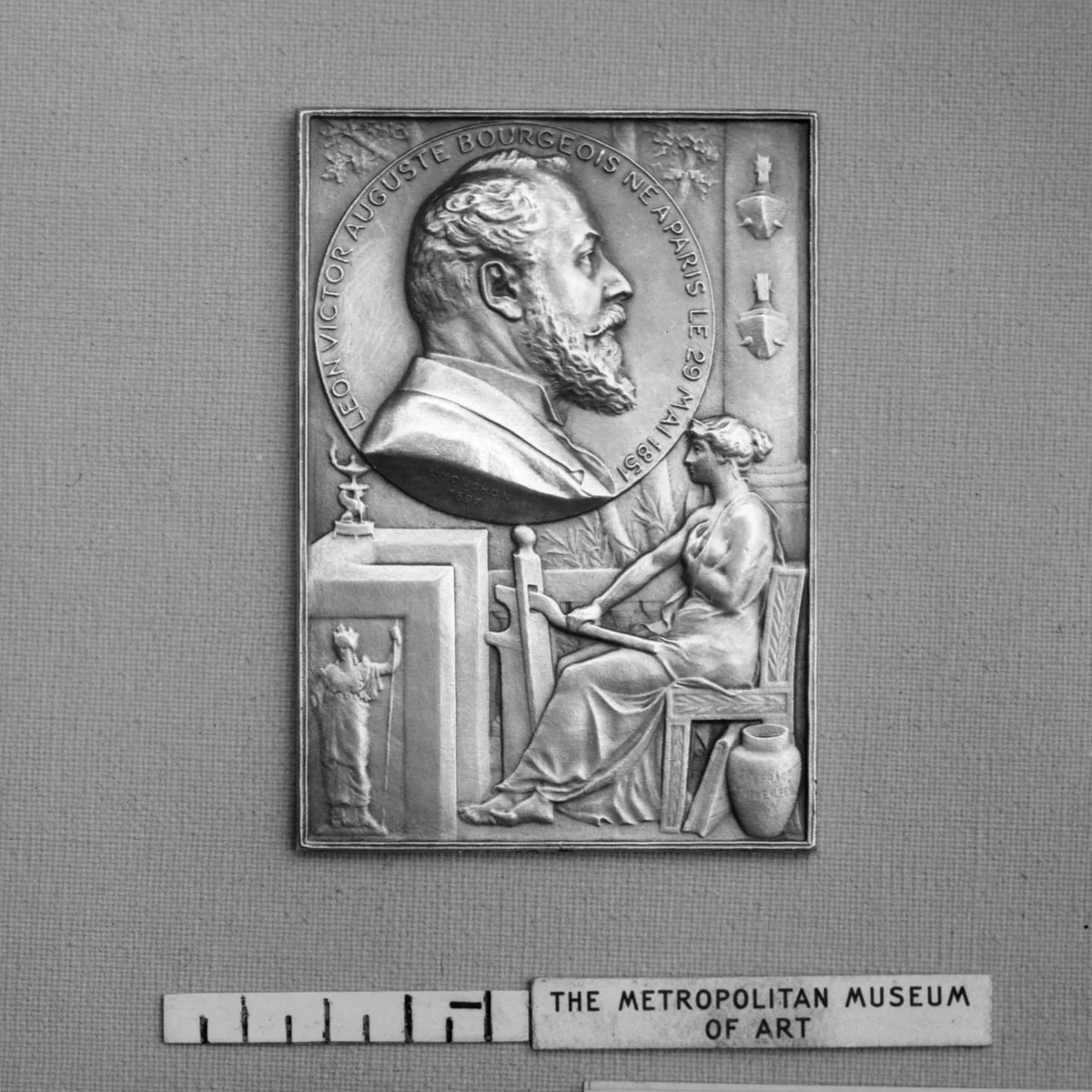 In Honor of M. Bourgeois, a French Radical Politician, Premier for a short time in 1896 by Louis Eugêne Mouchon, metalwork, 1897