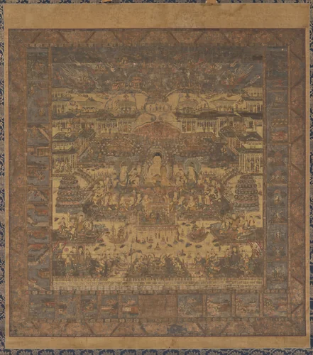 Taima Mandala by Unknown, painting, 1300-1333